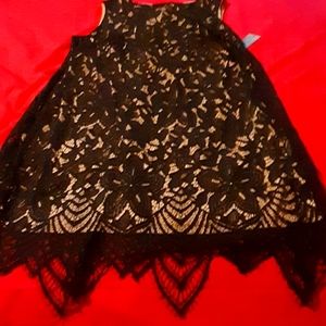 Black lace dress